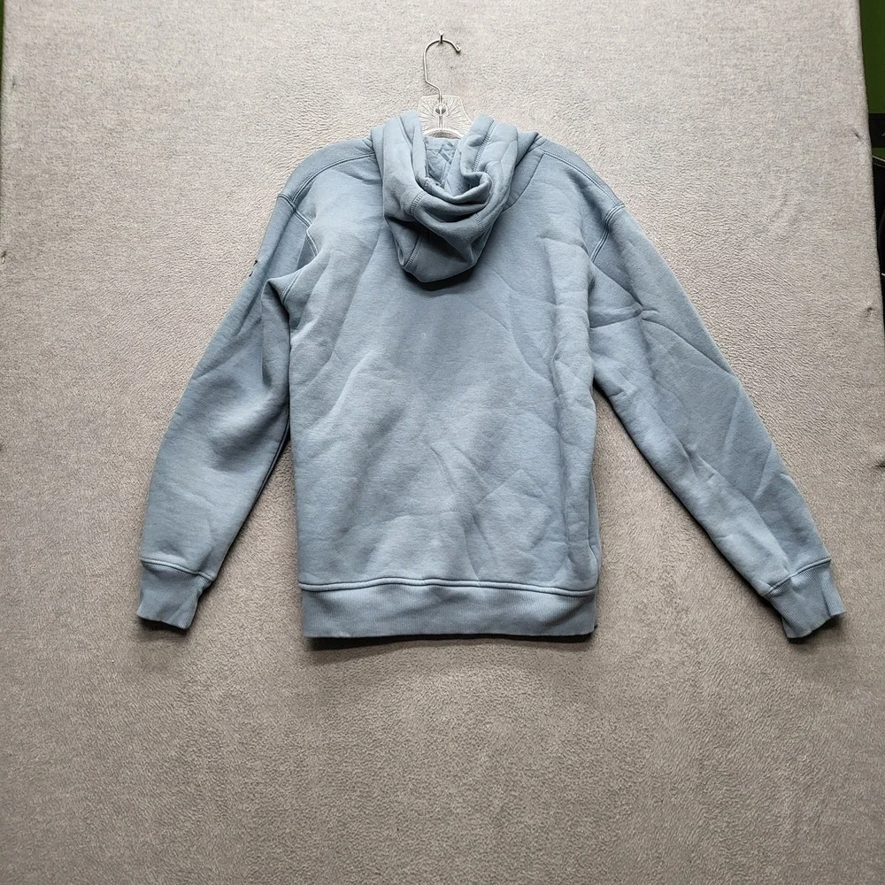 Abercrombie & Fitch Men Hoodie L Light Blue A&F Moose Logo Embroidery‎ Y2K